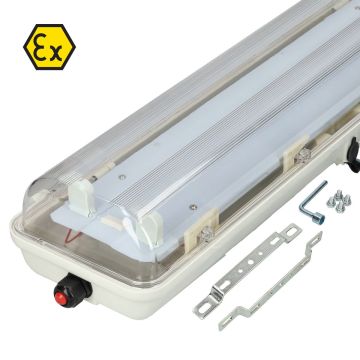 ATEX TL behuizing voor 2 x T8 LED-buizen